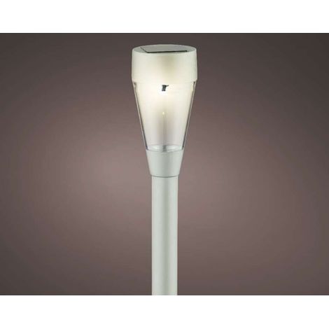 PALETTO SOLARE 1 LED BIANCO CALDO D.6XH32CM ARGENT (1/2)