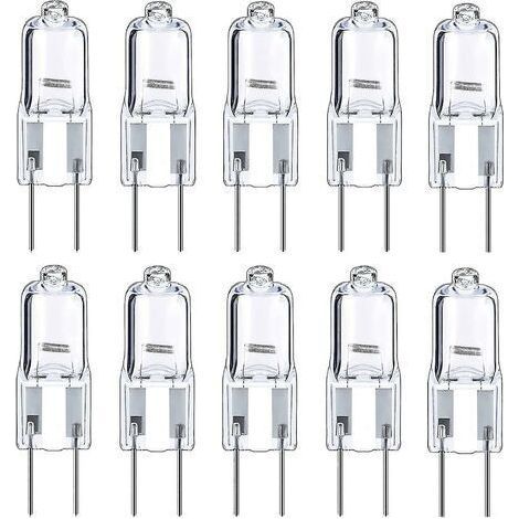 Ampoules Halogènes G4 Ampoule 12v 10w, Blanc Chaud, Paquet De 10 (1/4)