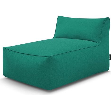 BOBOCHIC - Méridienne sans accoudoir pour canapé de jardin modulable RIVIERA Bleu clair (1/4)