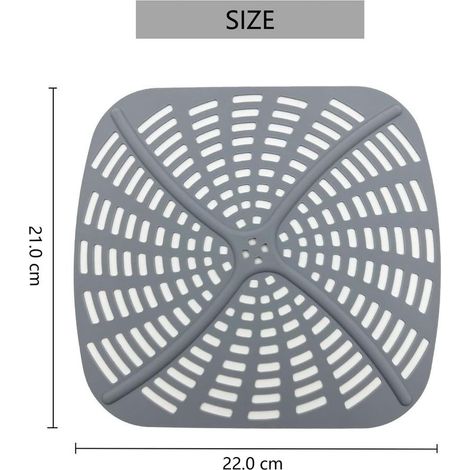 Zubehör für Heißluftfritteusen, Form für Ninja Foodi AG301EU Grill & Heißluftfritteuse 5,7 l - Antihaft-Einlage für Heißluftfritteusen - Silikonkorb, BPA-frei und spülmaschinenfest, 21 cm x 22 cm (gra (1/5)