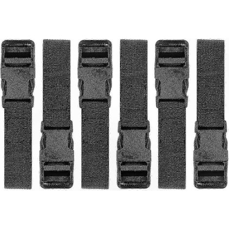 Robuste Gepäckgurte aus Nylon, 6er-Set, Schnellverschlüsse, ideal für Reisen und Aufbewahrung. (1/4)
