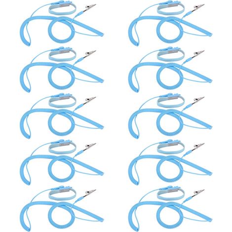 Outil de réparation de clip de bracelet ESD de dragonne antistatique pour électricien 5 m x 2,4 mm (1/5)