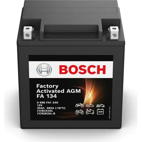 Batería de Moto Bosch FA134 (YB30L-B/YBIX30L) 30Ah 385A 12V (1/5)