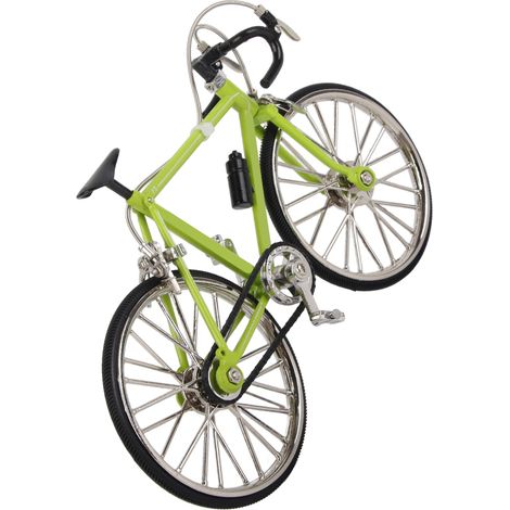 Décoration murale miniature de vélo en alliage pour adulte, modèle détachable en métal, ornement de bureau/étagère (1/5)