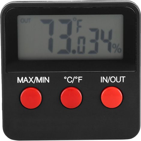 Digitales LCD-Thermometer/Hygrometer zur Temperatur- und Luftfeuchtigkeitsüberwachung von Inkubatoren, Eiern, Reptilien und Tieren für die Zucht – präziser Sensor (1/5)