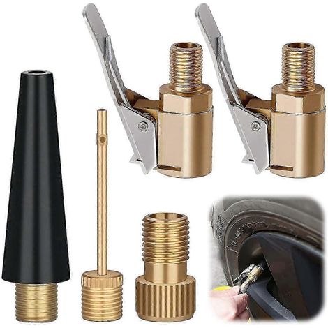 Adaptateur pour pompe à air permettant de connecter les valves et les accessoires de gonflage, pour une utilisation quotidienne et les déplacements urbains.-AquaForge (1/5)