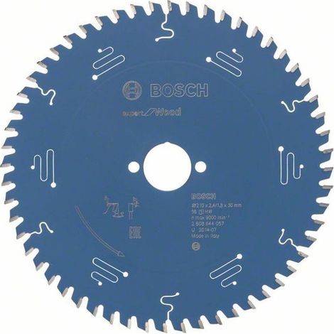 Kreissägeblatt Expert for WOOD Ø30mm - 210 x 30 x 2,4 mm, 56 - 2 608 644 057 (1/4)