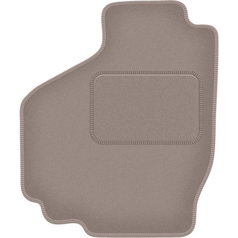 Alfombrilla de terciopelo para el conductor para: Suzuki Ignis I hatchback (2001-2008) beige