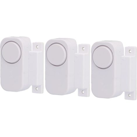 Lot de 3 alarmes pour fenêtre et Porte avec Contact magnétique (1/5)