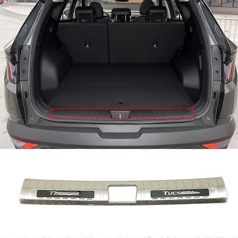 Protections de pare-chocs arrière intérieur pour Hyundai Tucson L, accessoires auto, plaques de garniture de coffre 2021-2024 ( ) (1/5)