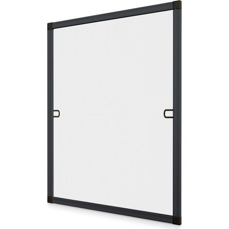 Zanzariera con telaio ritagliabile 130 x 150 cm grigio antracite - Rete in poliestere
