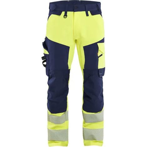 Pantaloni da lavoro blaklader stretch 4d alta visibilità ginocchia rinforzate