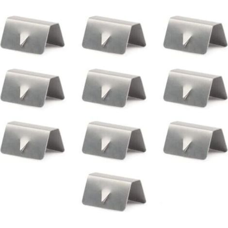 Clip deflettori antivento, 10 pezzi, canale deflettore antivento in acciaio inossidabile per auto, clip di fissaggio deflettori d'aria (1/5)