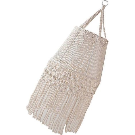 Abat-jour en coton style ferme, suspension pour lampe, style bohème, rehausseur de lumière (1/4)