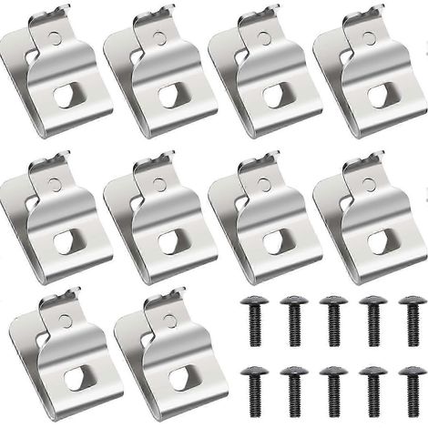 Ensemble de 10 crochets de ceinture et clips de perçage en acier inoxydable compatibles Dewalt (1/4)