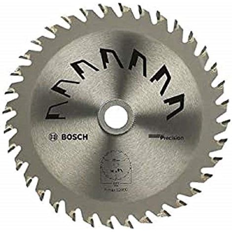 Bosch 2609256960 - Lama di precisione per sega circolare, 36 denti, carburo, taglio netto, diametro 127 mm alesaggio con anello di riduzione, 20/12,75, larghezza di taglio 2,5 mm