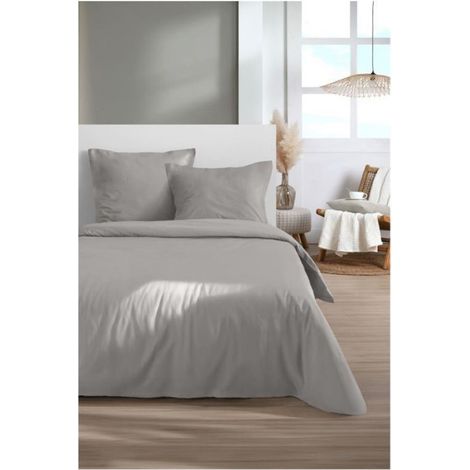Parure de lit 240 x 220 cm Cocon taupe (1/3)