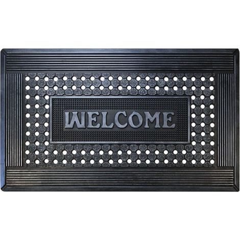 Tapis Mercure Caoutchouc Welcome 45x75x 08 Cm - Id Mat - Id Group (1/5)