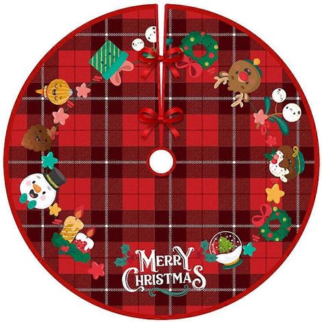 Jupe de sapin de Noël, tapis de sol extérieur, décoration intérieure, H-- (1/5)