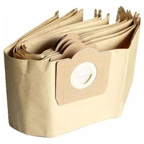 Sacs Aspirateur pour Karcher WD3, WD3P, MV3 Sacs Filtrants Pièces Détachées et Accessoires pour Karcher WD3 Premium lot de 5 (1/3)