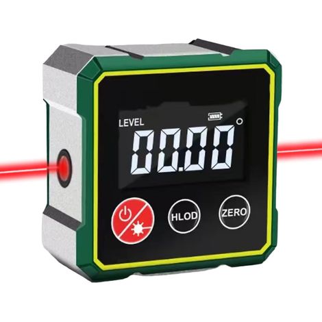 Rapporteur d'angle numérique avec écran LCD,niveau à bulle numérique avec base magnétique,précision de 0,1 °,étanche IP54,rechargeable par USB,pour le travail du bois,la construction,le (1/5)