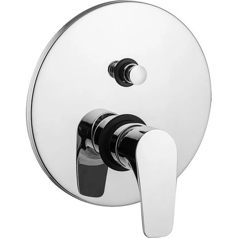 Miscelatore doccia incasso con deviatore Paffoni Lime in ottone cromo (1/2)