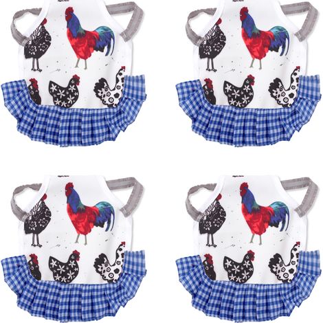 Saddle Pour Poule - Protection Dos Contre Picage Et Mue - Bandelettes Réglables Avec Bretelles - Lot De 4 (1/5)