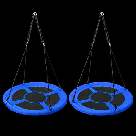 Blue Saucer Swing, 40-Inch, Outdoor Play, 2-Pack (1/5)