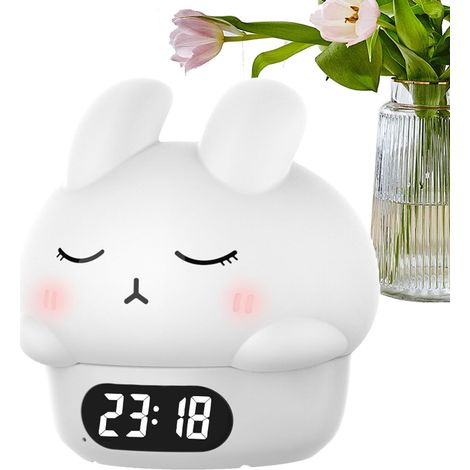 Réveil pour Enfant en Forme de Lapin - Lampe Amusante (1/5)