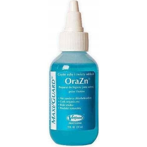 Liquido per l'igiene orale di cani e gatti Vetfood Maxiguard OraZn 59 ml