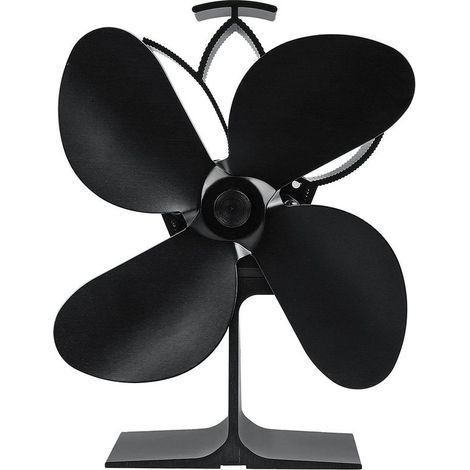 4 Lames Ventilateur Ecologique En Bois De Cheminée Ventilateur De Poêle à Bois Sasicare (1/4)