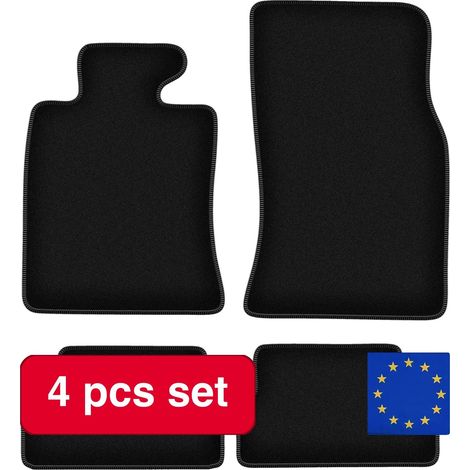 Tapis de sol, compatibles avec Mini Cooper II R57, caractéristiques de luxe entourantes, noir (1/5)