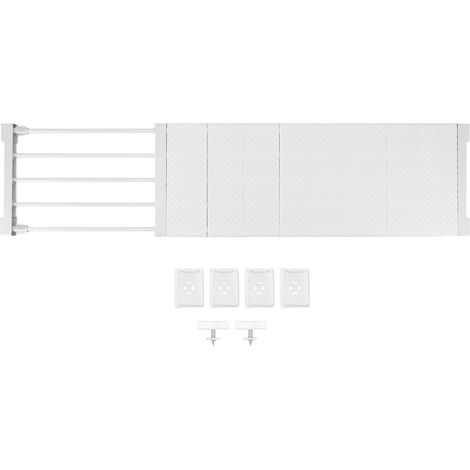 Étagère à tension réglable, séparateur d'armoire 24 cm de large, rangement pour placard et penderie 75  120 cm (1/5)