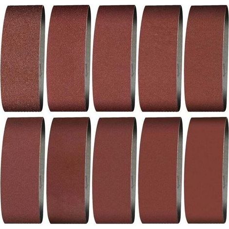 Bande Abrasive 100X915 mm- Grains 240/60/80/120/150/240/400Bande de Ponceuse pour le Ponçage, le Polissage et le Dépoussiérage, Idéale pour le Bois (12 Pièces) (1/5)