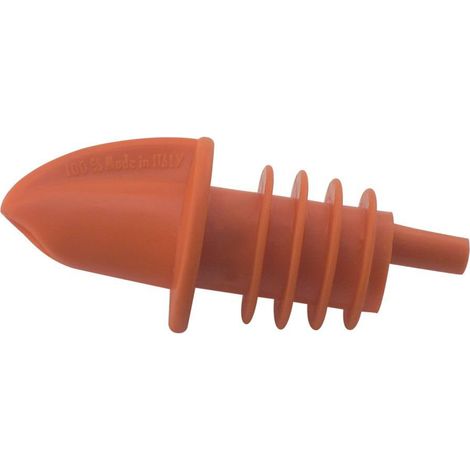The bars set 12 tappo versatore arancio, plastic pourer, prodotto professionale