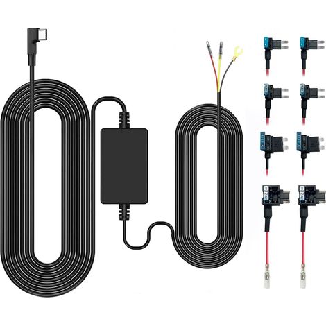 Kit de Câblage avec Double 4 Fusibles, AC 12V-24V à 5V/3A (1/5)