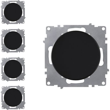 Interrupteur simple allumage (lot de 5) - noir (1/3)