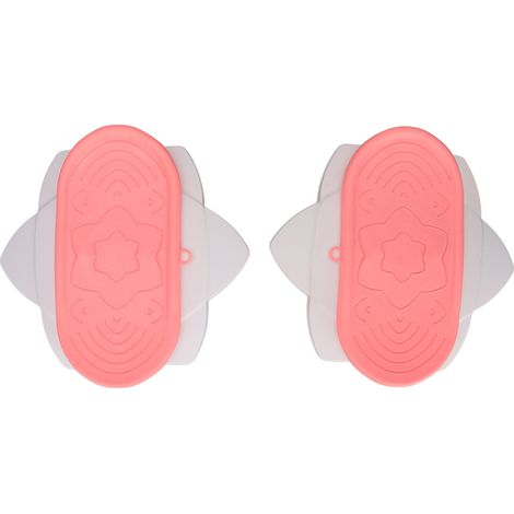 Planche tournante hexagonale démontable, axe double silencieux, mouvement libre, sécurité et confort, équipement de fitness rose et blanc (1/5)