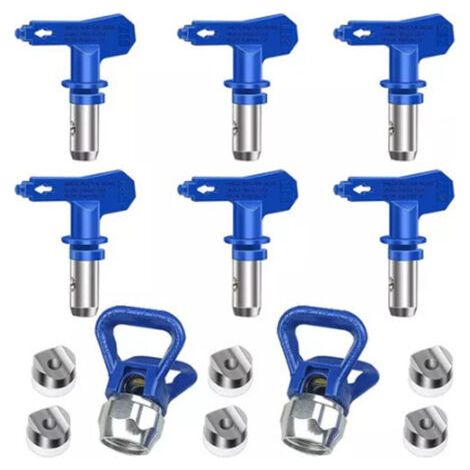 6-Piece Airless Spray Nozzle Set, Reversible Airless Spray Nozzles, Airless Nozzle for High-Pressure Paint Gun (Type 211, 315, 417, 515, 517, 523) AIPERQ (1/4)