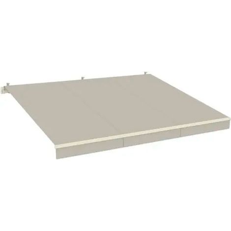 [GEBRAUCHT] B-Ware Markise Sonnenschutz Gelenkarmmarkise Lotus Stoff Beige Gestell Perlweiß