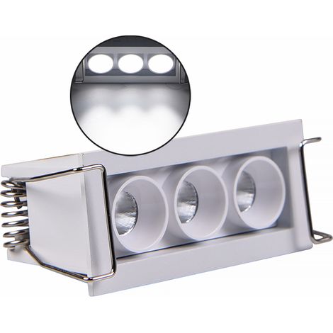 FARETTO LED RETTANGOLARE DA INCASSO PER CONTROSOFFITTI 6W LUCE BIANCA 6000K - ILLUMINAZIONE EFFICACE E DESIGN MODERNO (1/5)