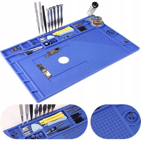 Tappetino antistatico in silicone blu grande Yihua 440x310mm