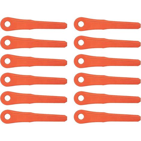 JRSIBO 12 Pièces Lames pour STIHL Polycut 6-2, 28-2, 7-3 Têtes de Coupe, Couteaux de Rechange pour STIHL FS38 FSA60 FSA86 Débroussailleuse Couteau PolyCut Lame Coupe Accessoires