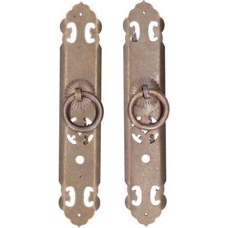 Poignée de porte de Style chinois, barre droite rétro, raccords de quincaillerie pour tiroir et placard- Crezuo (1/4)
