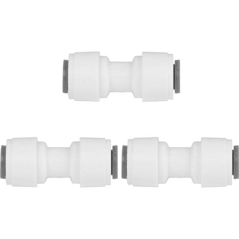 Quick Tube Connector Water Filter RO Fittings Water Filter Purifiers Hose Connector for RO Reverse Osmosis System 1/4" 3pcs