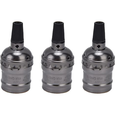 Set di 10 portalampade in alluminio, stile retrò, resistenti, per ufficio e casa.