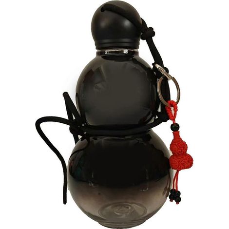 Wasserflasche im Kürbis-Design, 800 ml, isoliert, chinesisches Retro-Design, tragbar, Sport-Wasserflasche für Männer und Frauen