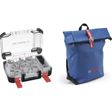Set de scies cloches PRO Multi Material PC Plus Bosch 11 pièces + sac à dos