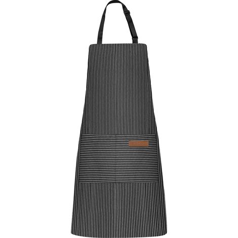 FLITI Chef Kitchen Aprons, Adjustable Apron with Pocket, Kitchen Apron, Waterproof Apron for Cooking, Baking, and Gardening (1/4)