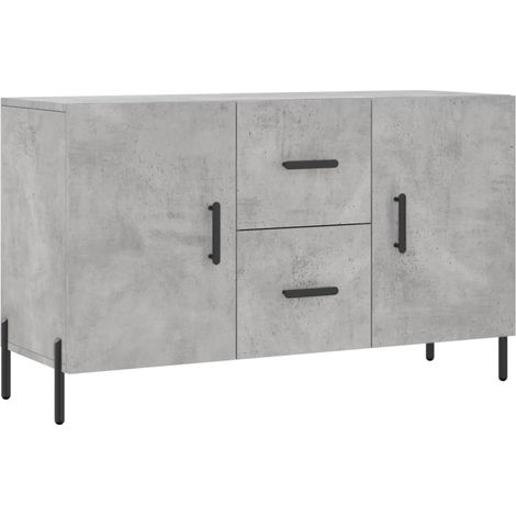 Credenza buffet cassettiera mobile contenitore organizer cucina soggiorno soggiorno 100 x 36 x 60 cm derivati del legno grigio 020031829